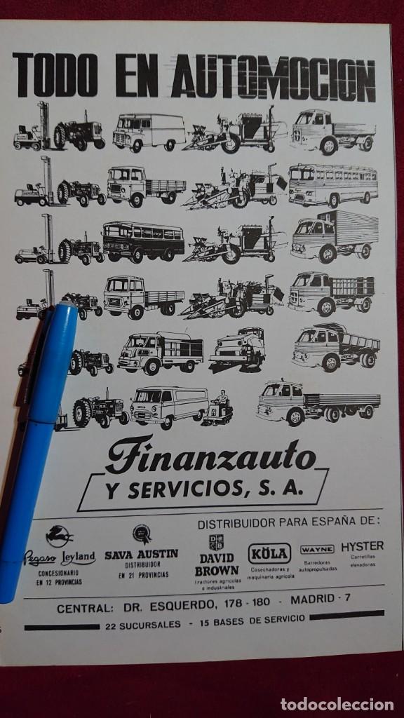 Coches y motocicletas: HOJA ANUNCIO / PUBLICIDAD TODO EN AUTOMOCION FINANZAUTO Y SERVICIOS - 1969 - CAMION PEGASO, SAVA