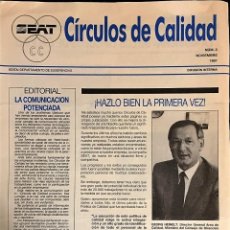 Coches y Motocicletas: SEAT CÍRCULOS DE CALIDAD 1987 BOLETÍN Nº 2. Lote 225598630