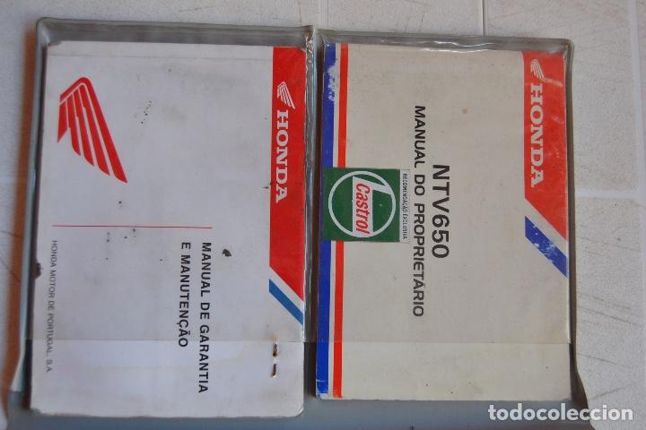 Coches y motocicletas: 1992 MANUAL DEL PROPRIETARIO HONDA NTV 650