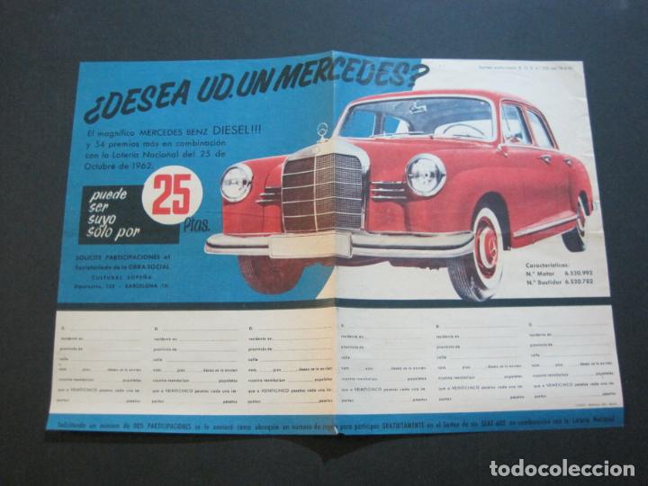 Voitures et Motocyclettes: MERCEDES BENZ DIESEL-SORTEO-PUBLICIDAD ANTIGUA-VER FOTOS-(K-1091)