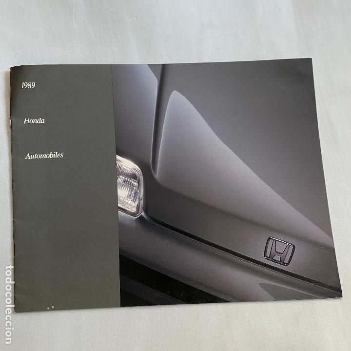 Cars and Motorcycles: catalogo folleto publicidad Honda automobiles 1989
