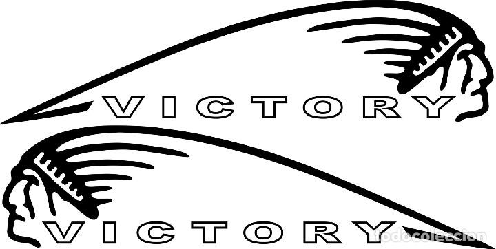 Coches y Motocicletas: Indian Motorcycles VICTORY Vinyl decal sticker Biker Harley Davidson