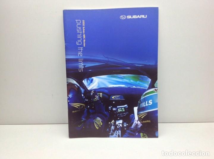 Coches y Motocicletas: CATALOGO-REVISTA 2002 SUBARU WRC REVIEW - IMPRESO EN JAPON