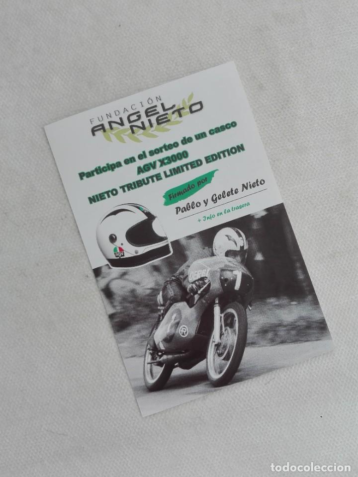 Automobili e Motociclette: FOLLETO SORTEO CASCO MOTO - FUNDACION ANGEL NIETO MADRID 2019 - 10X15 CMMOTO