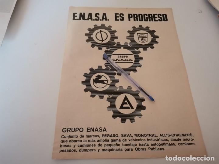 Coches y motocicletas: GRUPO ENASA MARCAS PEGASO, SAVA, MONATRAL, ALLUS-CHALMERSNUNCIO ANUNCIO PUBLICIDAD REVISTA A&Ntilde;O 1969
