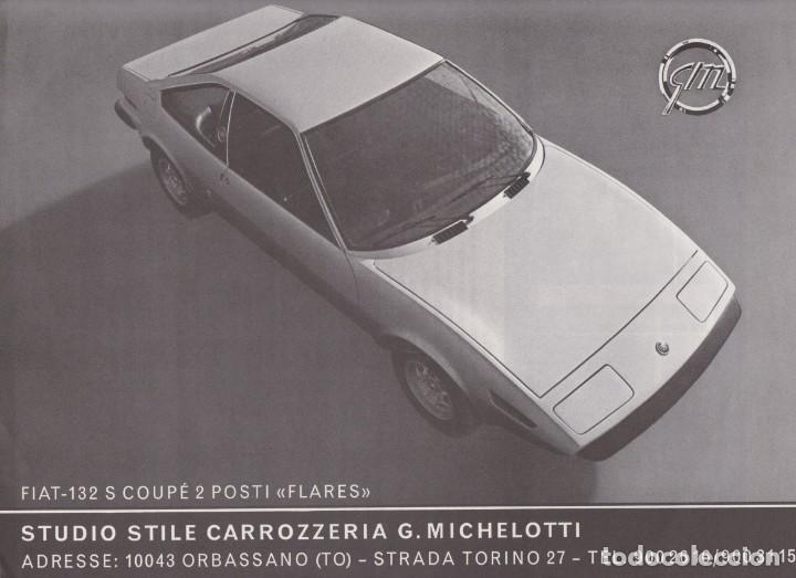 Carros e motociclos: FIAT 132 S COUP&Eacute; 2 POSTI MICHELOTTI