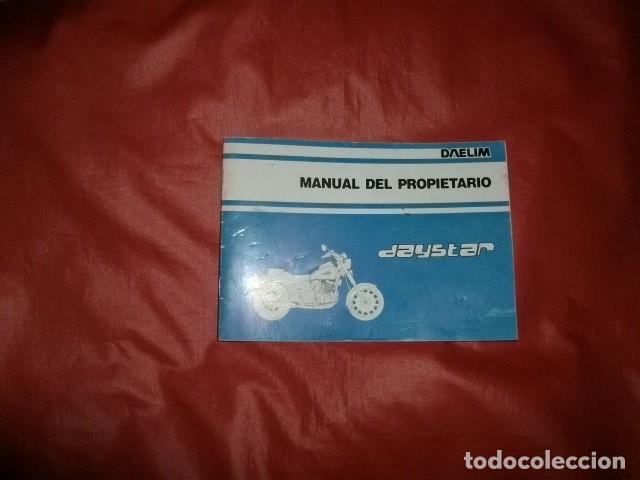 Coches y motocicletas: MANUAL DEL PROPIETARIO MOTO DAELIM DAYSTAR