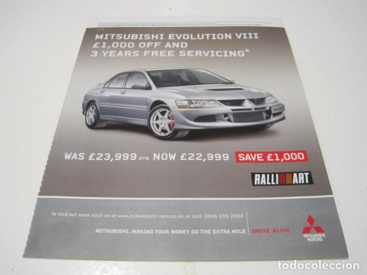 Coches y Motocicletas: MITSUBISHI LANCER EVOLUTION VIII: ANUNCIO PUBLICIDAD 2005