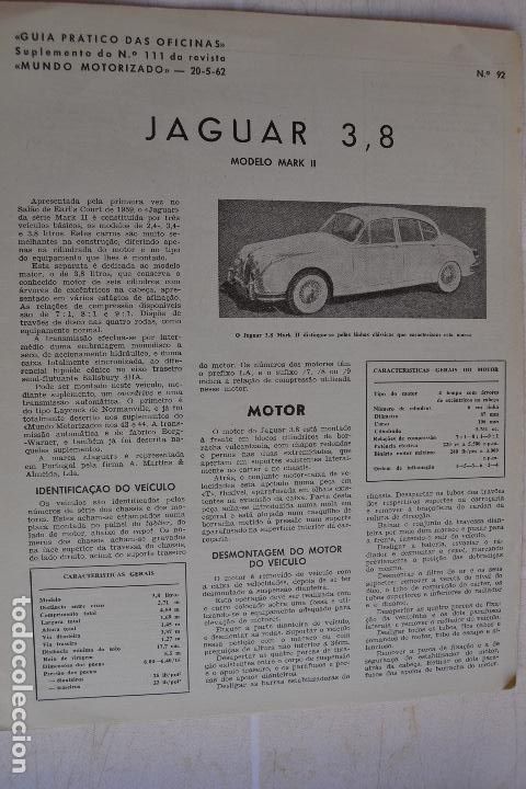 Coches y Motocicletas: MANUAL DE TALLER PR&Aacute;CTICO JAGUAR 3,8 MODELO MARK II