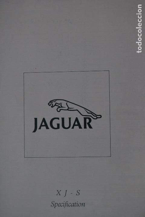 Coches y Motocicletas: 1988 CATALOGO JAGUAR XJ-S SPECIFICACCIONES