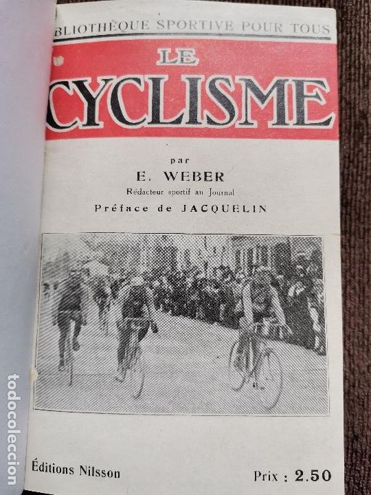 Coches y motocicletas: CERCA 1910 LIBRO EL CICLISMO - LE CYCLISME PAR E. WEBER RARO