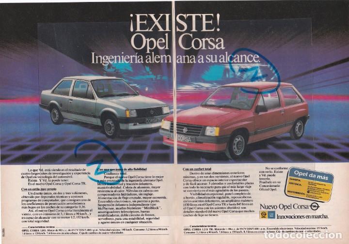Automobili e Motociclette: PUBLICIDAD 1982. ANUNCIO COCHE OPEL CORSA