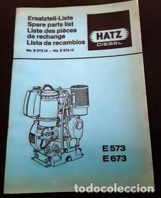 Carros e motociclos: LISTA DE RECAMBIOS HATZ DIESEL E573.10, E673.10, EN VARIOS IDIOMAS
