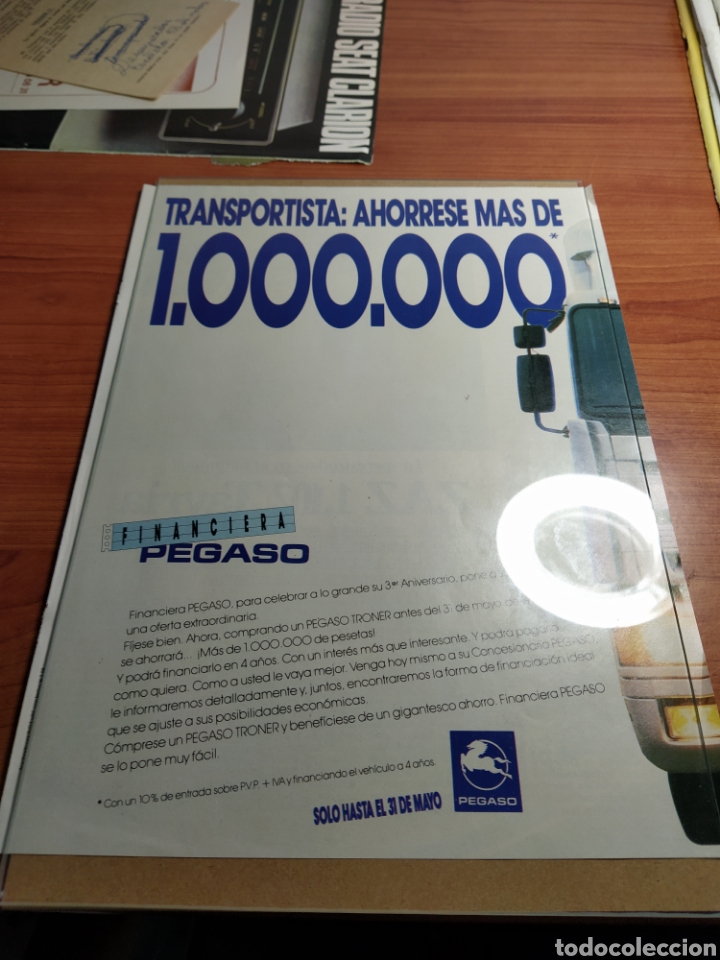 Coches y motocicletas: Recorte publicidad enmarcado pegaso