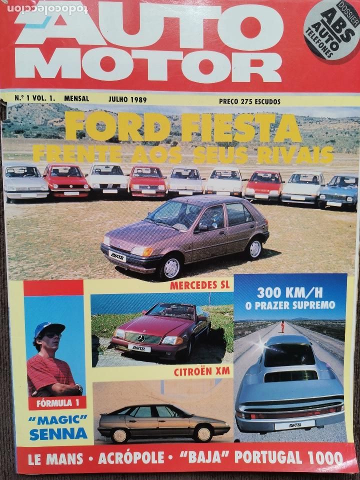 Coches y Motocicletas: 1989 REVISTA AUTO MOTOR - FORD FIESTA - CITROEN XM - FORMILA 1 SENNA - VOLVO 740