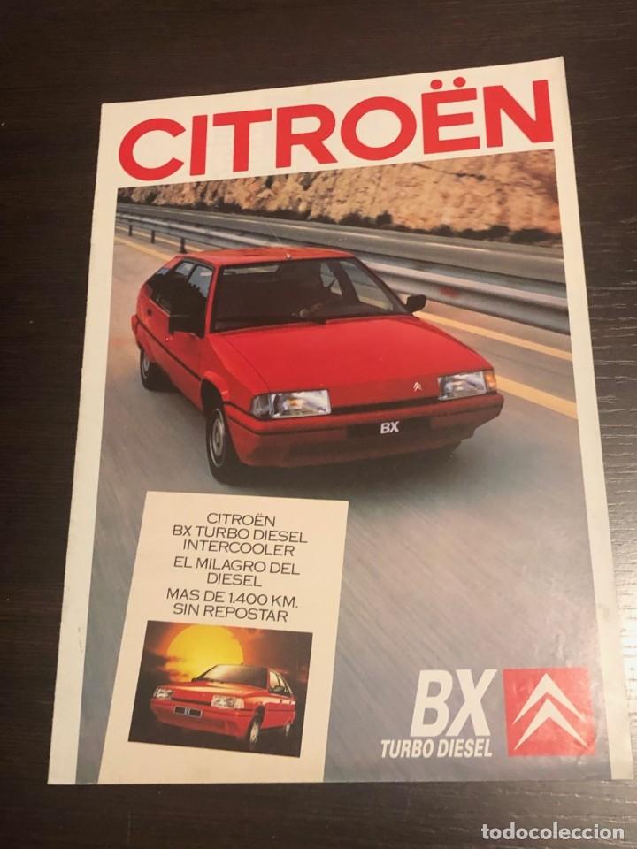 Coches y Motocicletas: Cat&aacute;logo Citro&euml;n BX Turbodiesel