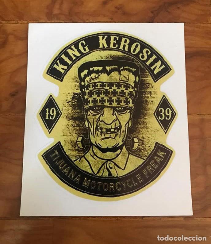 Cars and Motorcycles: PEGATINA VINILO - KIN KEROSIN - BIKER, ROCKABILLY KUSTOM KULTURE ROCKERS 1%
