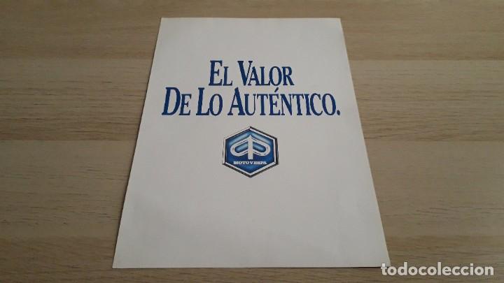 Coches y Motocicletas: Hoja Tarifa Moto Vespa El Valor de lo Aut&eacute;ntico, Puch Vespino Delta Gilera, original a&ntilde;os 80-90