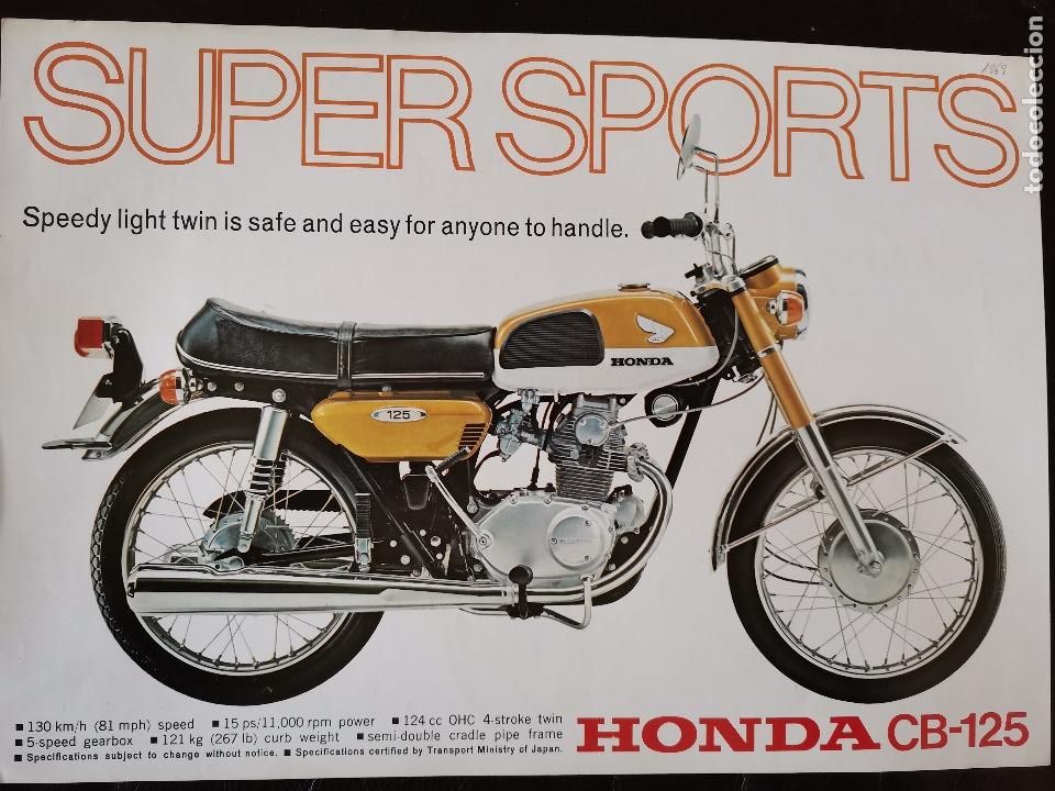 Coches y motocicletas: 1969 CAT&Aacute;LOGO HONDA SUPER SPORTS CB-125