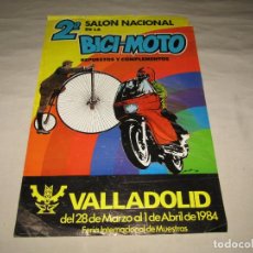 Coches y Motocicletas: ANTIGUO CARTEL 2º SALÓN NACIONAL DE L BICI-MOTO REPUESTOS Y COMPLEMENTOS EN VALLADOLID DEL 1984. Lote 251638580