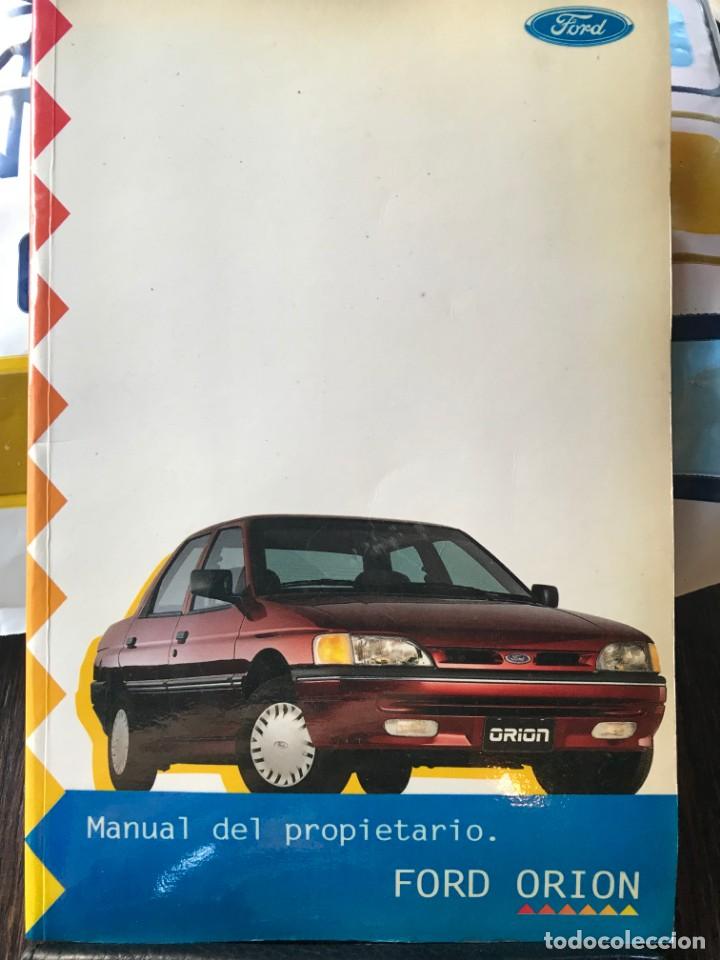 Carros e motociclos: Manual usuario Ford Orion