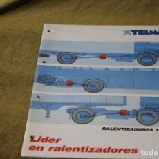 Coches y Motocicletas: FOLLETO PUBLICITARIO DE RALENTIZADORES TELMA.. Lote 252276510