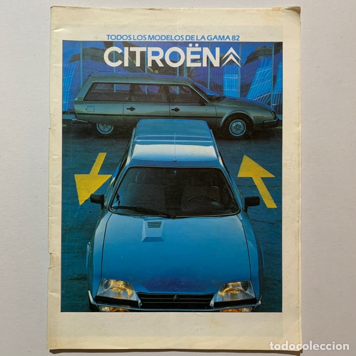 Coches y Motocicletas: Cat&aacute;logo folleto publicidad Citr&ouml;en 1982 gama 2 cv 6 dyane 400 mehari visa ii gsa cx