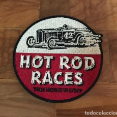 Coches y Motocicletas: PARCHE BORDADO HOD ROD RACES - ROCKER - ROCKABILLY KUSTOM KULTURE - TEDDY BOYS. Lote 363778870
