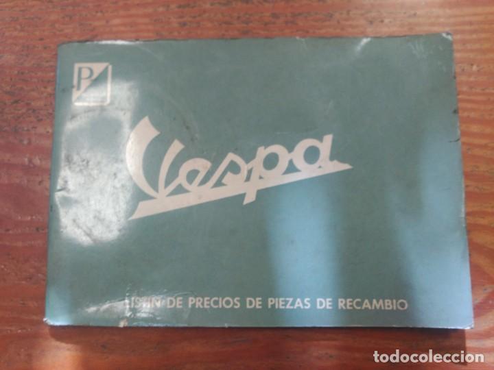 Coches y Motocicletas: Vespa Listin de precios de piezas de recambio