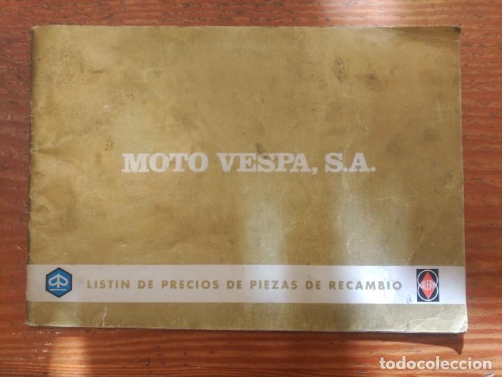 Coches y Motocicletas: Vespa Listin de precios de piezas de recambio