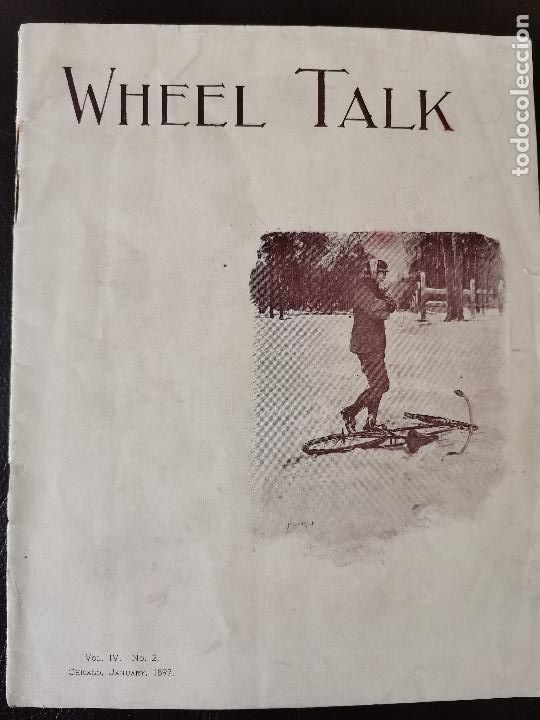 Coches y motocicletas: 1897 REVISTA DE BICICLETAS WHEEL TALK MUY RARO