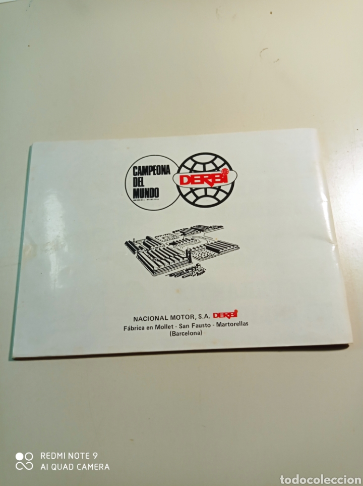 Coches y Motocicletas: Antigua bolsa carpeta con manual de instrucciones y otros papeles de la Derbi Varíant. - Foto 8 - 255024065
