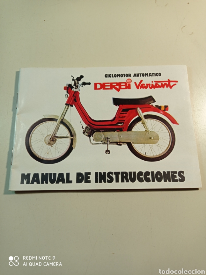 Coches y Motocicletas: Antigua bolsa carpeta con manual de instrucciones y otros papeles de la Derbi Varíant. - Foto 9 - 255024065