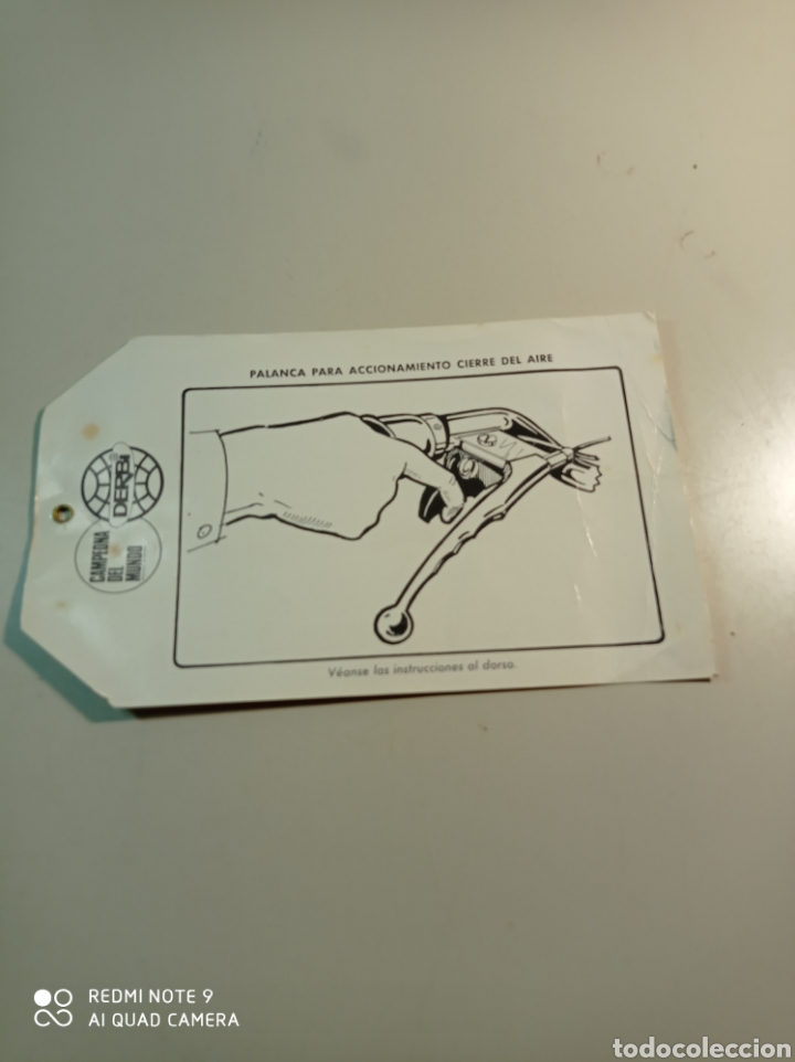 Coches y Motocicletas: Antigua bolsa carpeta con manual de instrucciones y otros papeles de la Derbi Varíant. - Foto 14 - 255024065