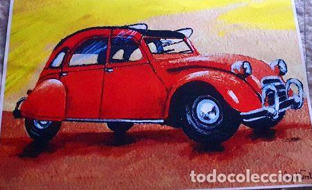 Coches y Motocicletas: hermosa lamina citroen 3cv especial para cuadros