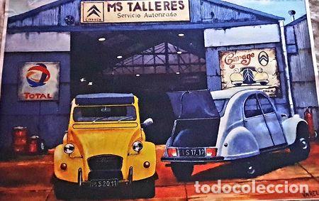 Coches y Motocicletas: hermosa lamina citroen 3cv especial para cuadros
