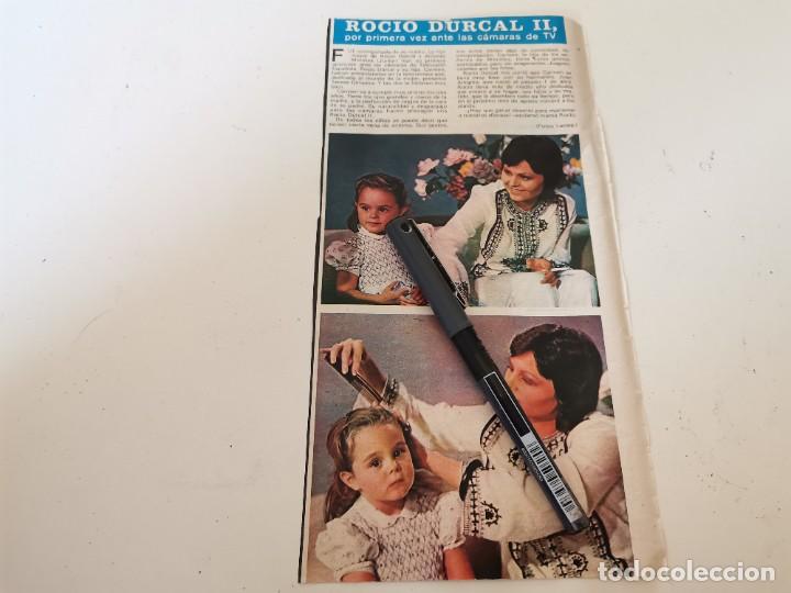 Coches y Motocicletas: ROC&Iacute;O DURCAL Y SU HIJA RECORTE REVISTA 1974