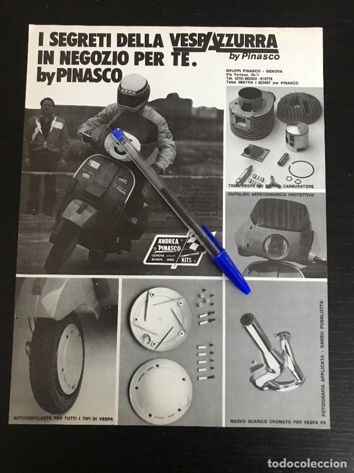 Coches y Motocicletas: VESPA ANDREA PINASCO KIT KITS - ANUNCIO RECORTE PUBLICIDAD DE REVISTA ORIGINAL