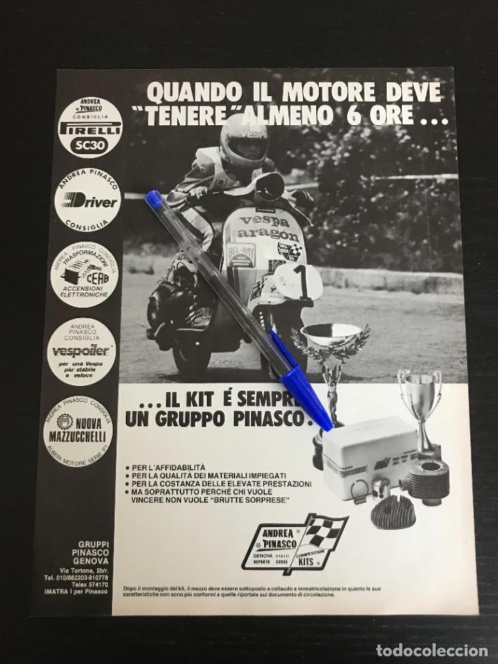 Coches y Motocicletas: VESPA ANDREA PINASCO KIT KITS - ANUNCIO RECORTE PUBLICIDAD DE REVISTA ORIGINAL