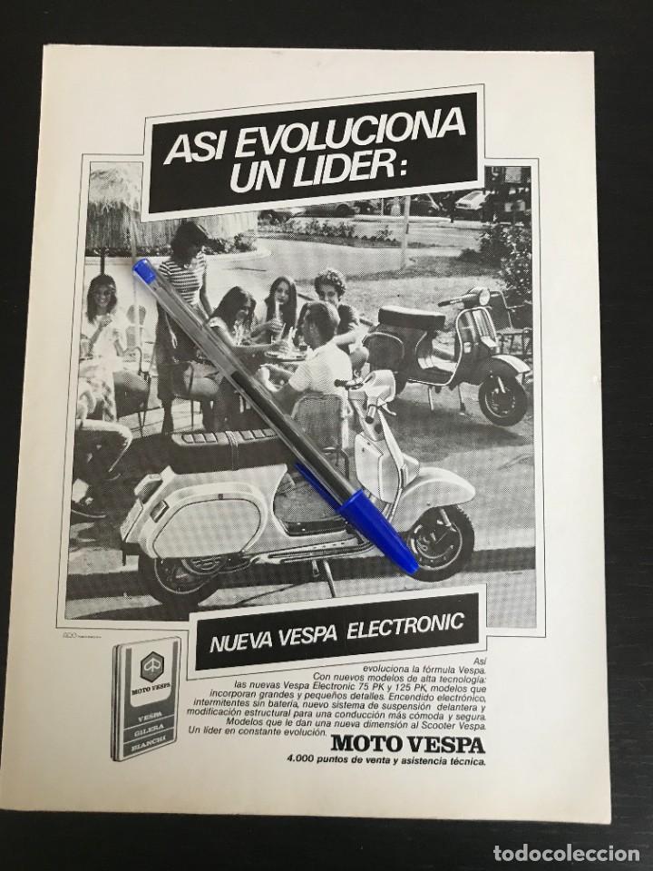Coches y Motocicletas: VESPA ELECTRONIC - ANUNCIO RECORTE PUBLICIDAD DE REVISTA ORIGINAL