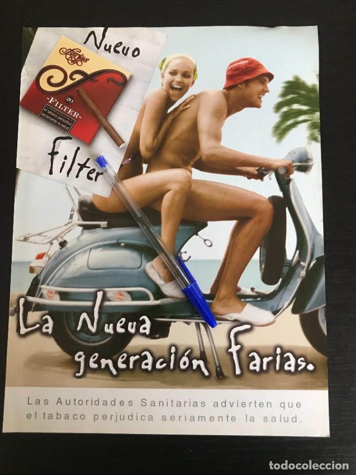 Coches y Motocicletas: VESPA TABACO FARIAS PURO PUROS - ANUNCIO RECORTE PUBLICIDAD DE REVISTA ORIGINAL