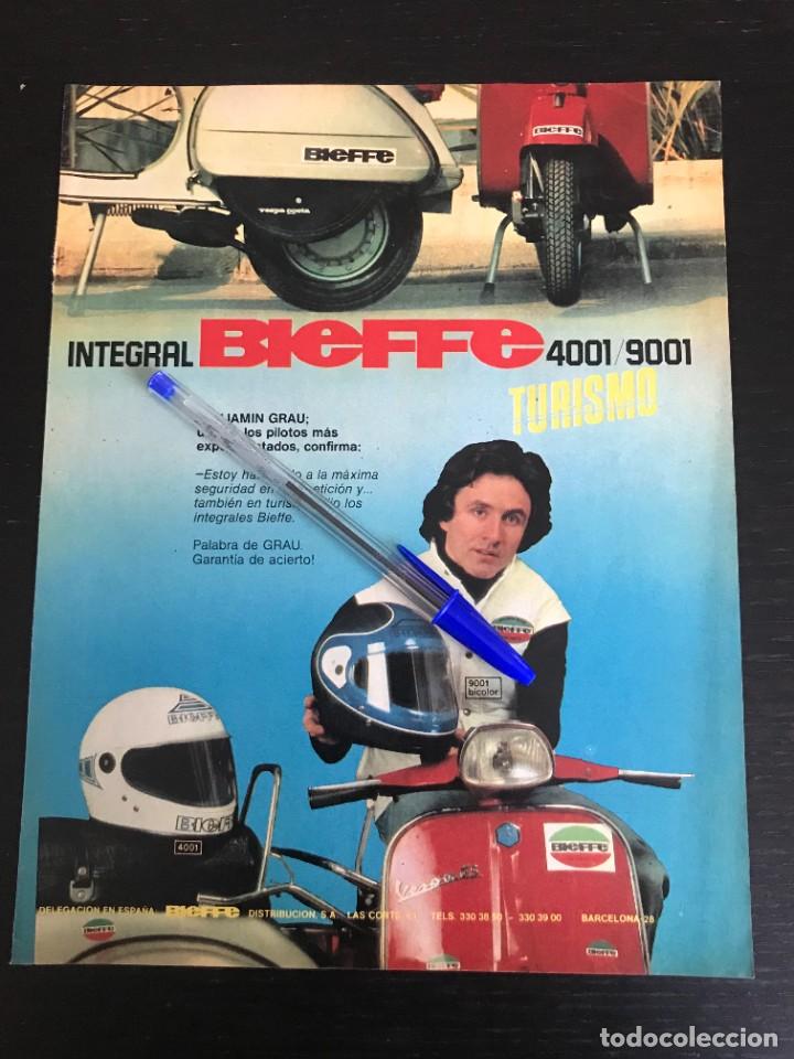 Coches y Motocicletas: VESPA BIEFFE CASCO CASCOS BENJAMIN GRAU - ANUNCIO RECORTE PUBLICIDAD DE REVISTA ORIGINAL