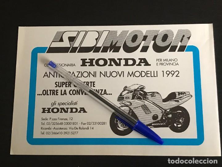 Coches y motocicletas: HONDA 750 NR NOVEDADES 1992 SIBIMOTOR MILAN - RECORTE PRENSA REVISTA ANUNCIO PUBLICIDAD