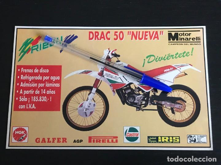 Autos und Motorr&auml;der: RIEJU DRAC 50 CICLOMOTOR MOTOR MINARELLI - RECORTE PRENSA REVISTA ANUNCIO PUBLICIDAD