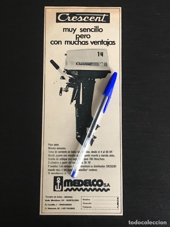 Autos und Motorr&auml;der: CRESCENT MOTOR FUERABORDA NAUTICA MEDELCO SA - RECORTE PRENSA REVISTA ANUNCIO PUBLICIDAD