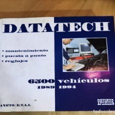 Coches y Motocicletas: DATATECH 6500 VEHICULOS 1989 1994. Lote 258218670