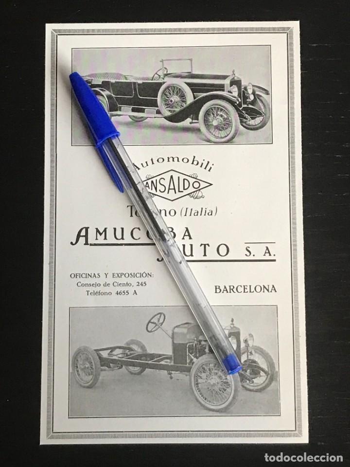 Autos und Motorr&auml;der: AUTOMOBILIA ANSALDO AMUCOBA AUTO SA BARCELONA 1925 - ANUNCIO RECORTE PUBLICIDAD REVISTA ORIGINAL