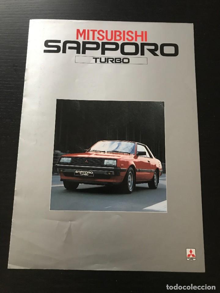 Coches y Motocicletas: MITSUBISHI SAPPORO TURBO - CATALOGO FOLLETO ORIGINAL - A&Ntilde;O 1982 - EN FRANCES