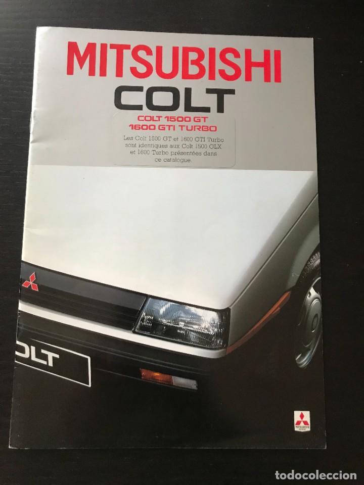 Coches y Motocicletas: MITSUBISHI COLT GT GTI TURBO - CATALOGO FOLLETO ORIGINAL - A&Ntilde;O 1984 - EN FRANCES