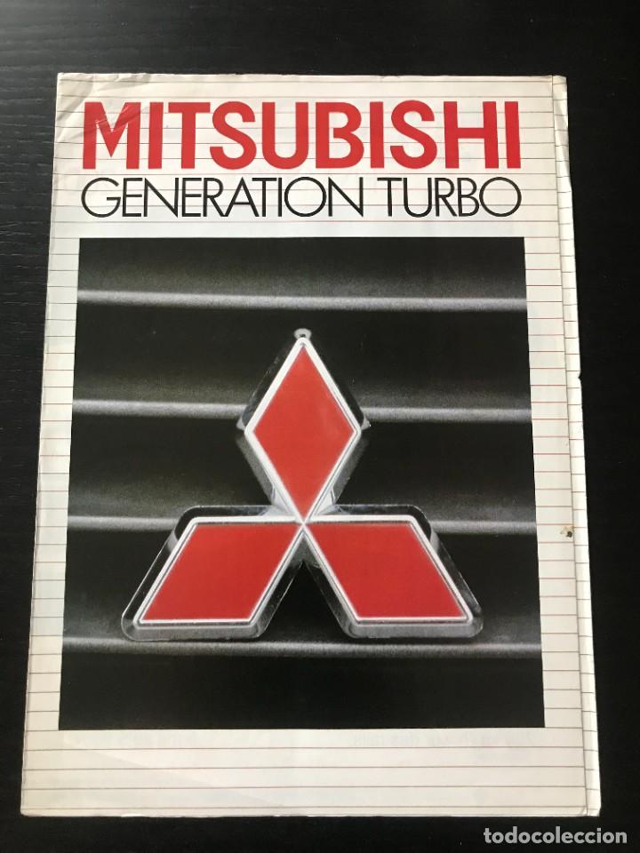 Coches y Motocicletas: MITSUBISHI COLT LANCER GALANT PAJERO TURBO - CATALOGO FOLLETO ORIGINAL - A&Ntilde;OS 80 - EN FRANCES